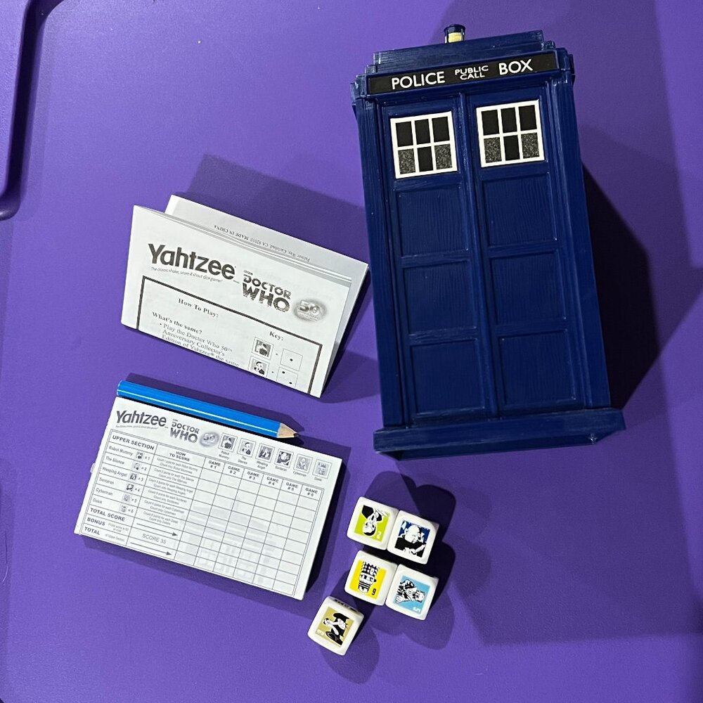 Doctor Who 50th Anniversary Collector's Edition Yahtzee